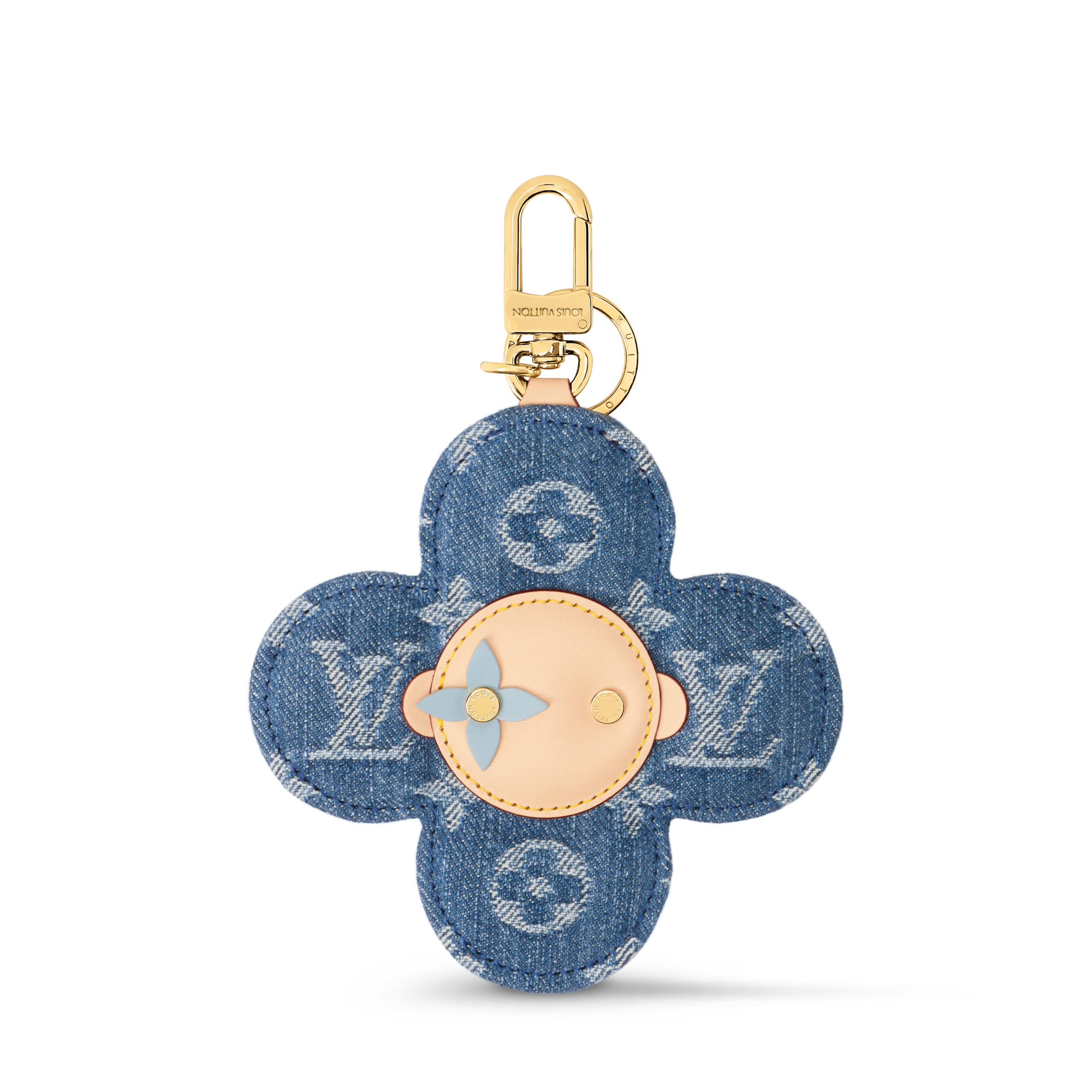 Vivienne Denim Bag Charm . - Key Holders and Bag Charms - M03659